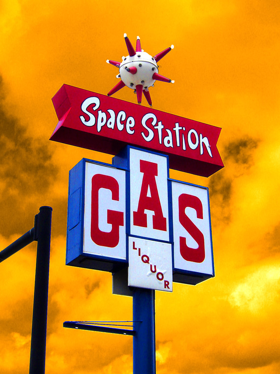 Space Station Gas digital fine art photograph by Kelly McCormack - click to return to Gallery